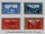 Bosna i Hercegovina - Austoro- ugarske poštanske marke iz 1912 i 1914. godine